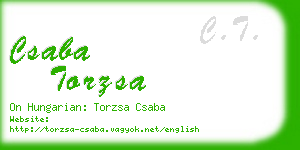 csaba torzsa business card